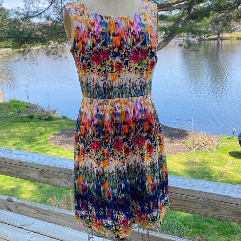 Beautiful Floral Ombre Dress by Cynthia Rowley Size 8
